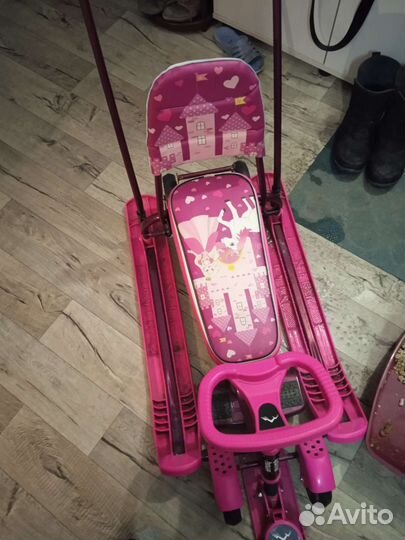 Детский снегокат с колесами