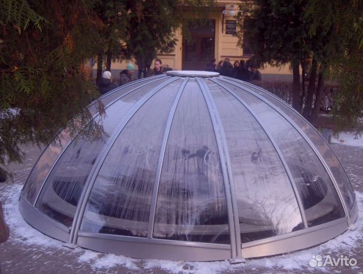 Зенитные фонари стеклянные