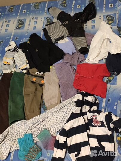 Детские вещи пакетом на мальчика 80 86