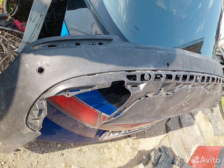 Юбка спойлер заднего бампера мерседес glc x253