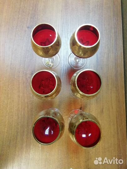 Рюмки на ножке Богемия