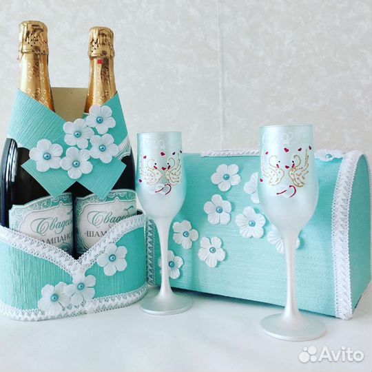 Свадебные бокалы новые