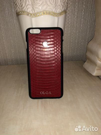 Новый чехол на iPhone 6plus из кожи питона