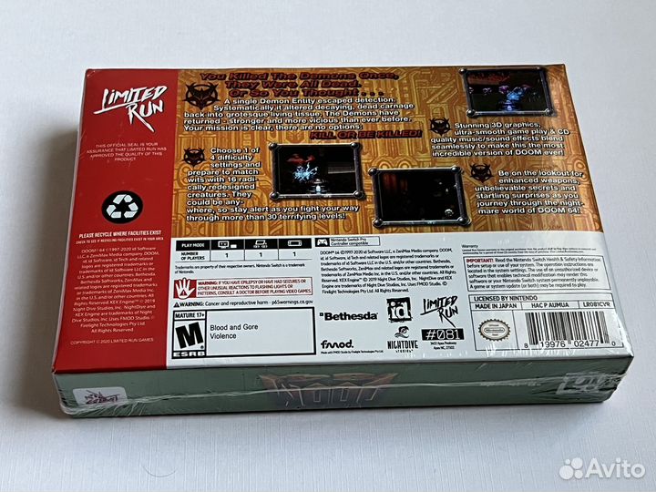 Игра для nintendo switch doom 64