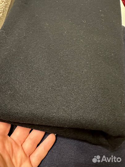 Ткань черная шерстяная СССР отрез