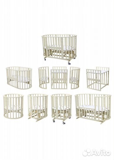 Кровать трансформер, два матраса