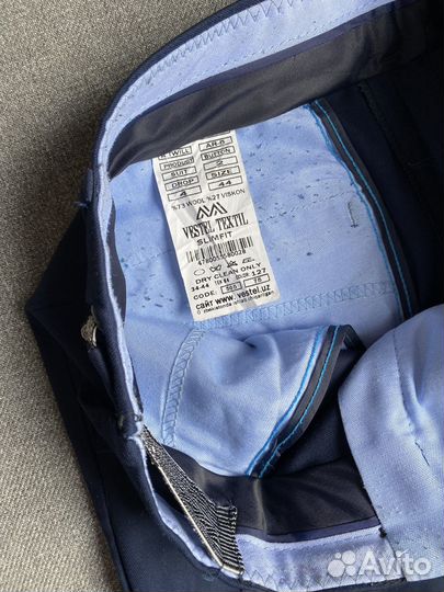 Школьный костюм синий 158 р пиджак/брюки