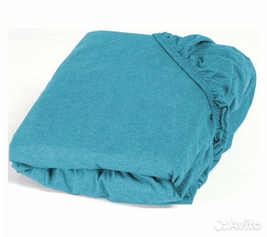 Простынь GoodNight Трикотаж 200х200х20 Бирюза на р