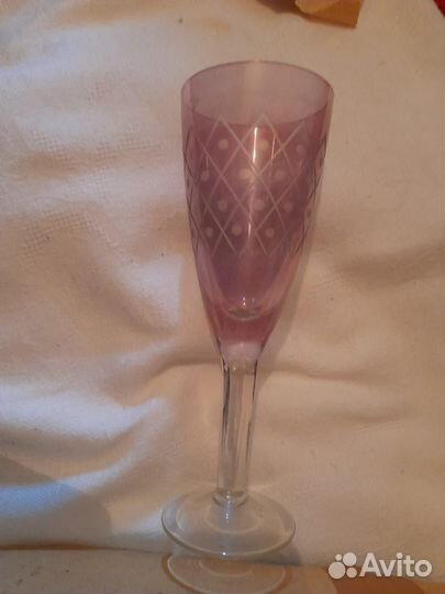 Бокалы из цветного стекла СССР
