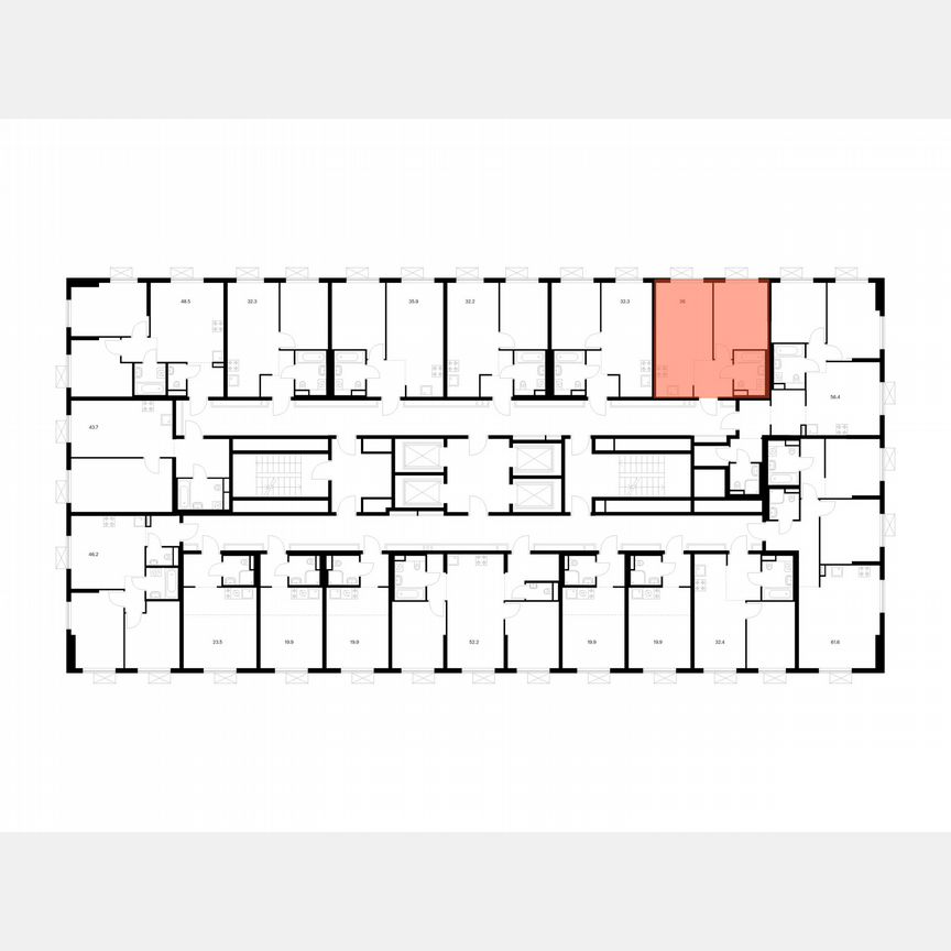 1-к. квартира, 36 м², 18/24 эт.