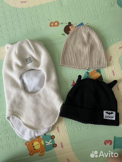 Шапки демисезонные и зимняя шапка-шлем