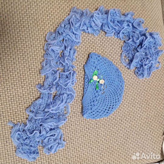 Женский шарф, берет