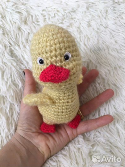 Мишка Тедди вязаный серый 30см