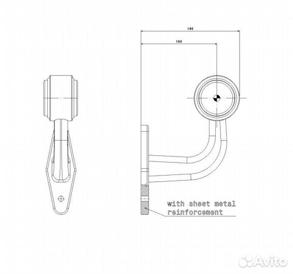 Габаритный светодиодный фонарь на прицеп FT-009 D