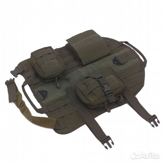 Шлейка для собак крупных пород. Тактическая с ручк