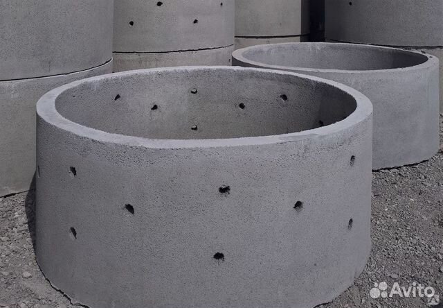 Кольца бетонные (Жби) стеновые и перфорированные