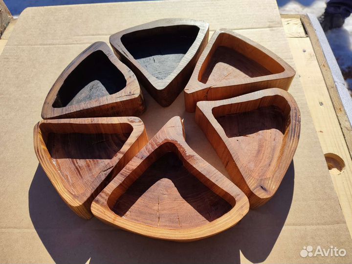 Подсвечник из карагача / менажница