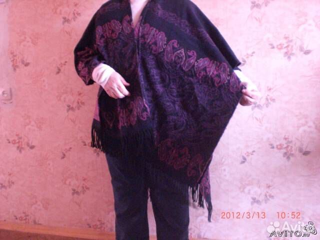 Пончо-палантин, элегантно, уютно, удобно