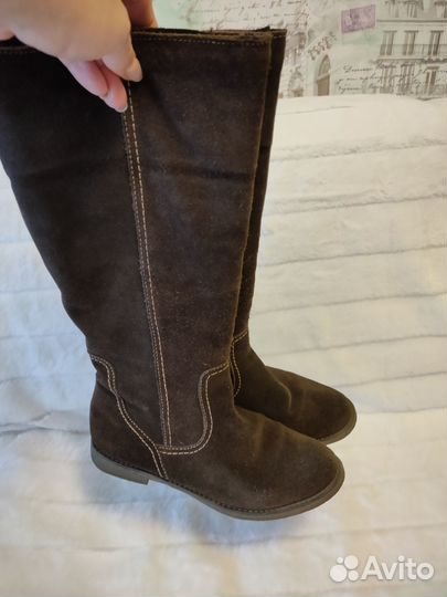 Сапоги женские натуральная замша