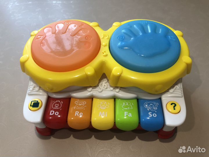 Музыкальное пианино + барабаны