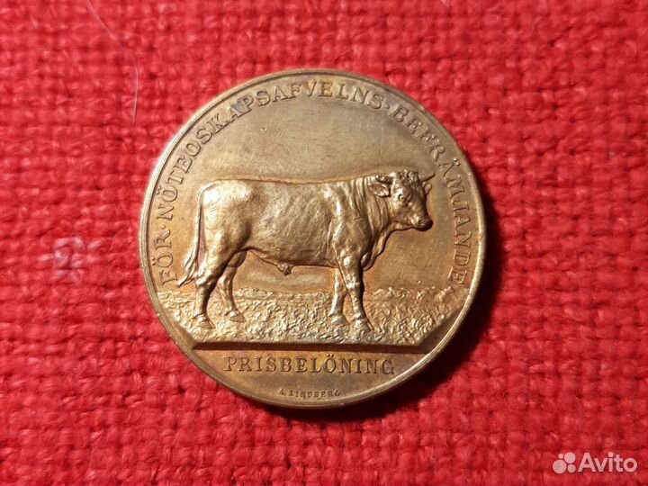 Медаль /Стокгольм домхоз. общество 1847 г