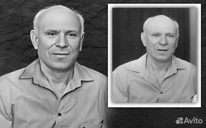 Ретушь фото на памятник