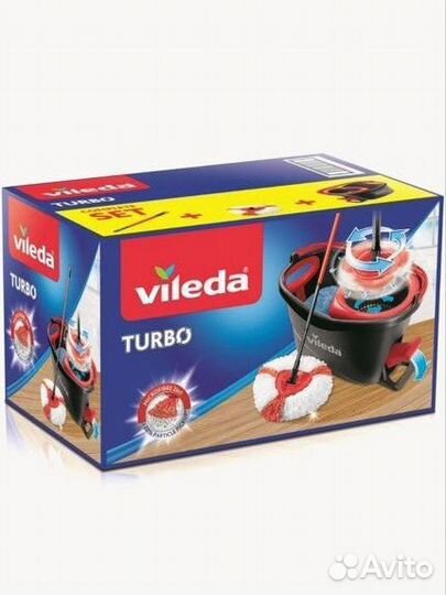 Швабра с отжимом Vileda turbo