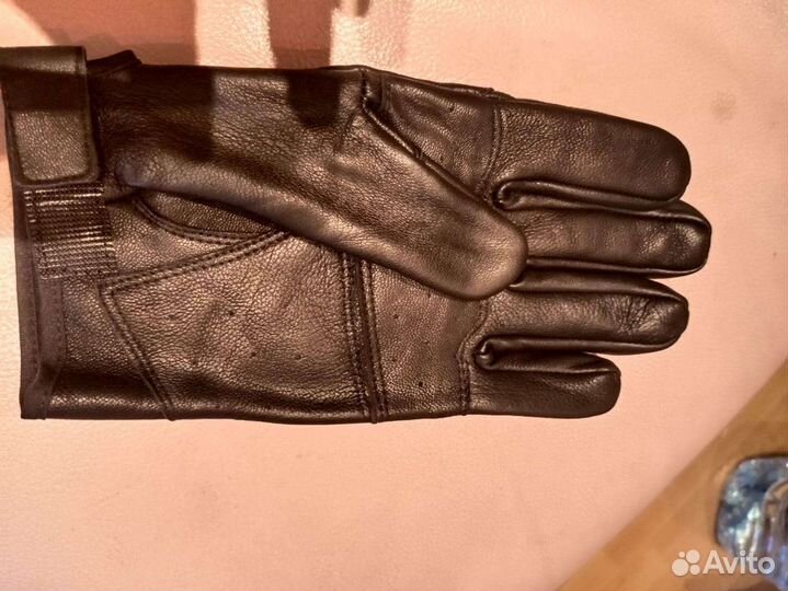 Перчатки тактические кожанные