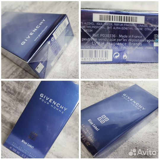 Givenchy pour Homme Blue Label /Живанши Блю Лейбл