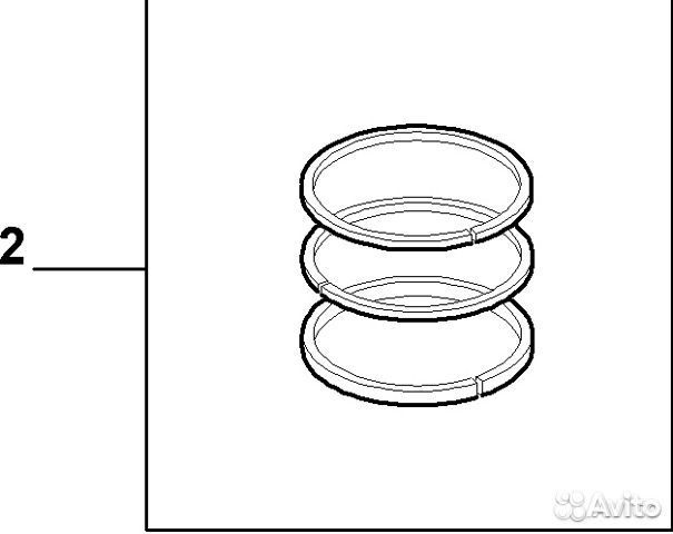 Кольца поршневые Alfa Romeo 159