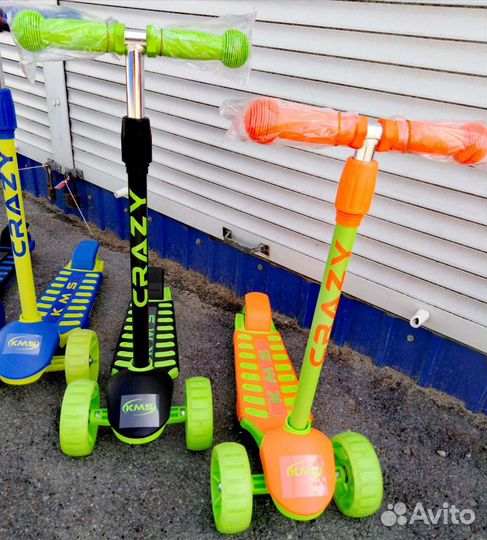 Самокат трёхколёсный Scooter KMS crazy