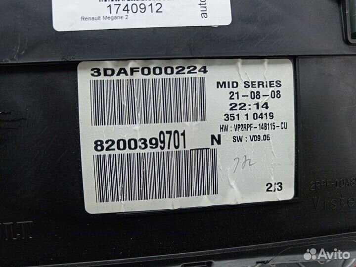 Панель для Renault Megane 2
