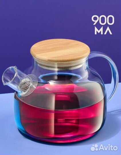 Чайник заварочный стеклянный