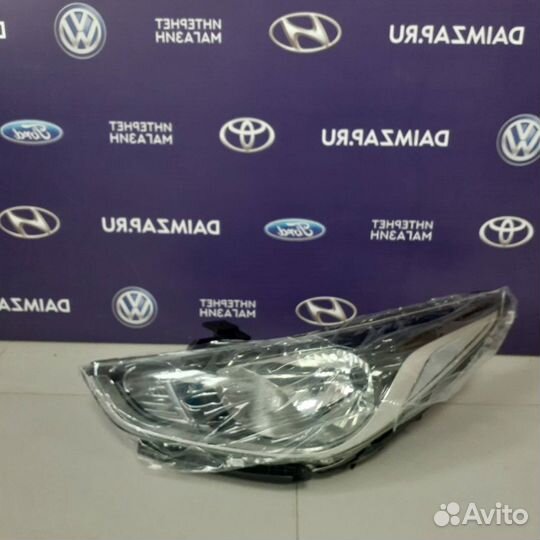 Фара на hyundai solaris 2017-2020 левая корректор