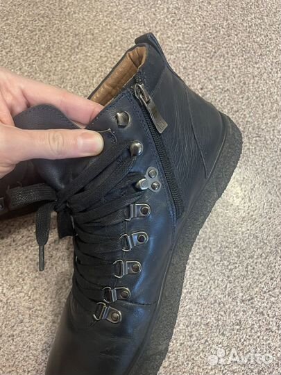 Ботинки мужские кожаные зимние Respect