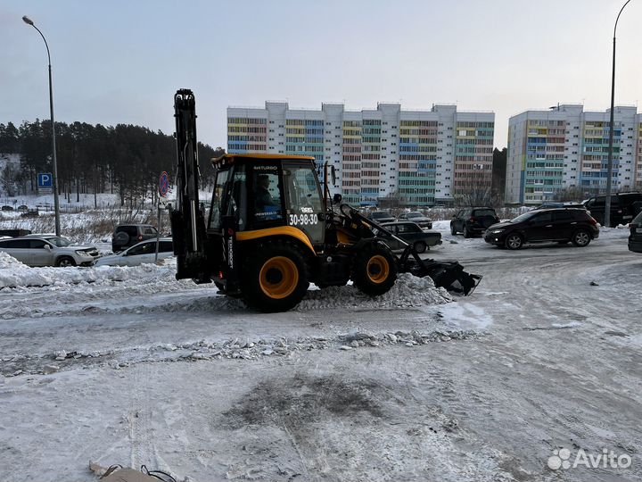 Услуги экскаватора погрузчика с ямобуром