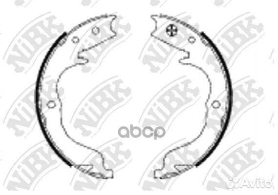 Колодка тормозная барабанная FN0625 NiBK