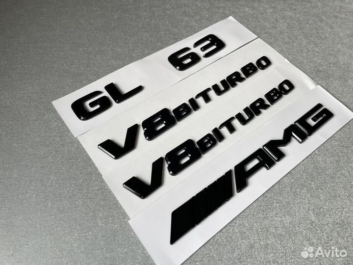 Комплект шильдиков Mercedes GL63 AMG