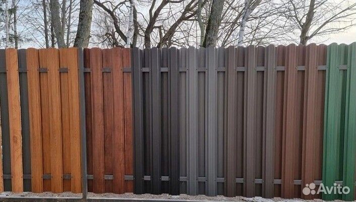 Шахматный штакетник