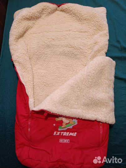 Зимний конверт в коляску или для санок