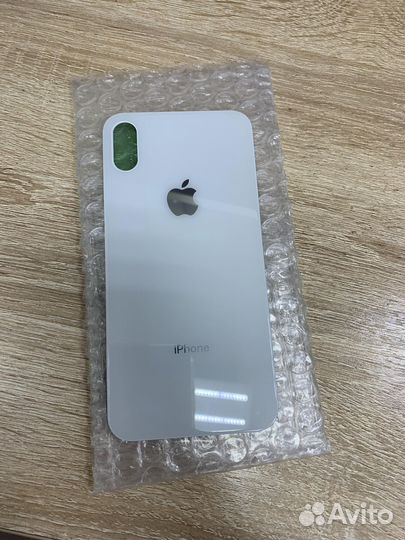 Заднее стекло iPhone X белое