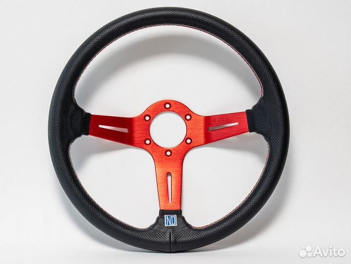 Руль реплика Nardi перфорированная кожа