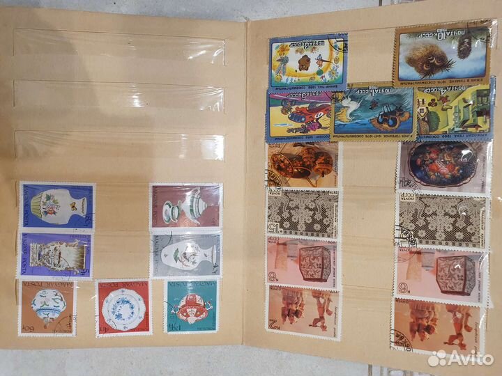 Коллекция марок разных стран более 300 шт