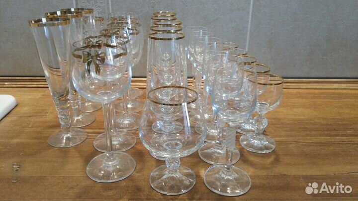 Bohemia Klaudie и др. наборы бокалов и рюмок Чехия