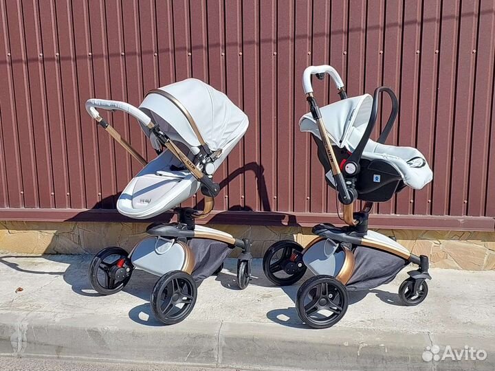 Коляска 3в1 Новая Аулон плюс мах (Grey)