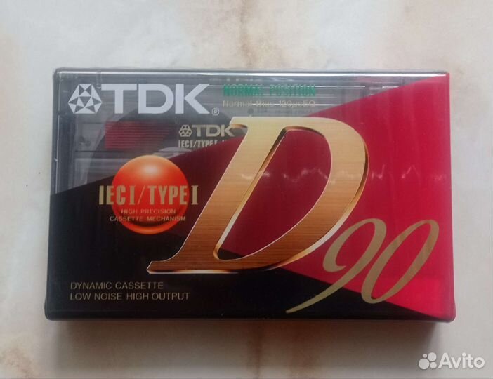 Аудиокассета TDK d90 новая