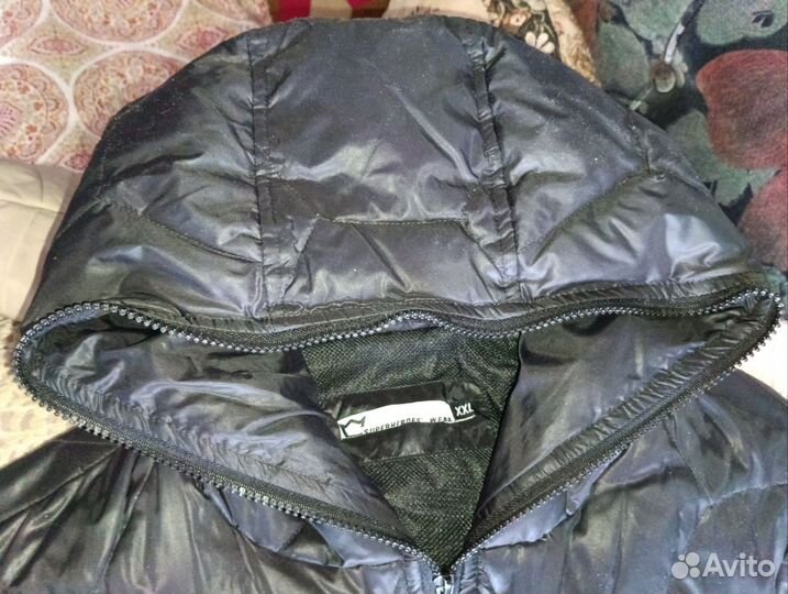 Пуховик мужской 50 размер черный