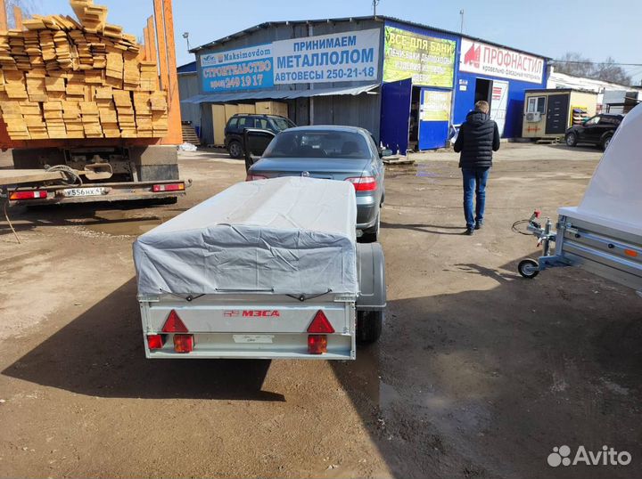 Прицеп легковой с тентом 53 см.Полностью оцинкован