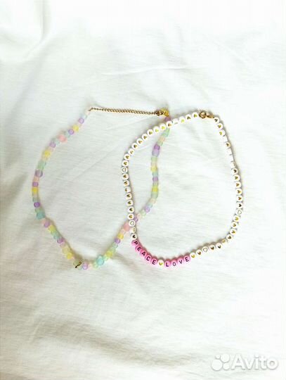 Чокер колье новый бусины летнее украшение