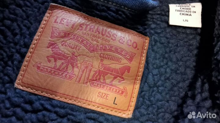 Куртка Levi's шерпа Оригинал размер L